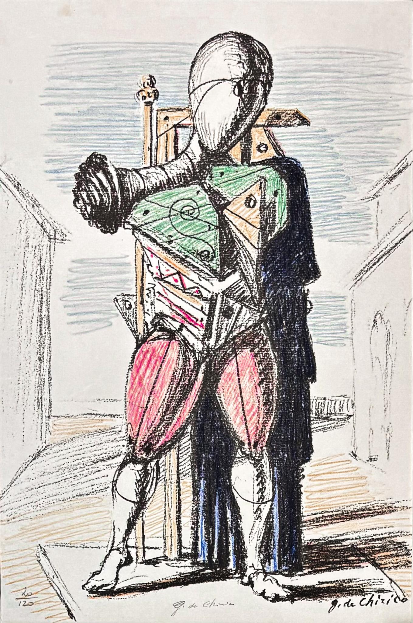 Giorgio De Chirico (1888–1978) - Manichino - 6-colour lithography - 1964 For Sale 2