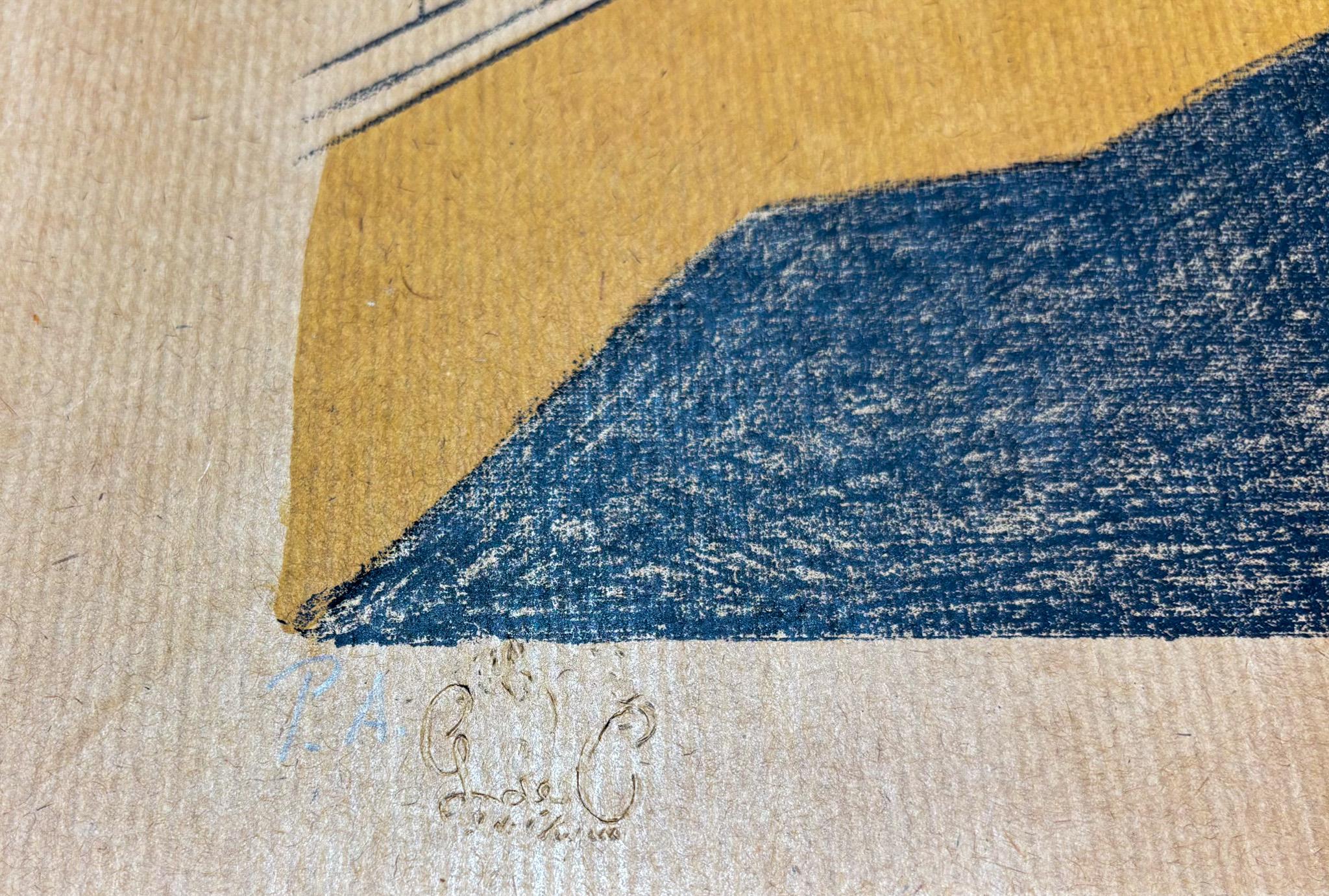 Giorgio De Chirico (1888-1978) - Piazza d'Italia - Lithographie sur papier paille en vente 6