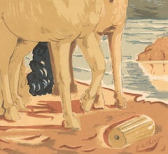 Giorgio de Chirico-Horses on the Shore-1965 First Edition NY Graphic Society