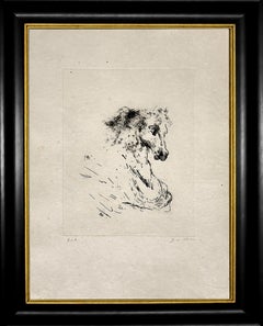 Giorgio de Chirico (1888–1978) – Testa di cavallo – Incisione su carta Japon – 1969