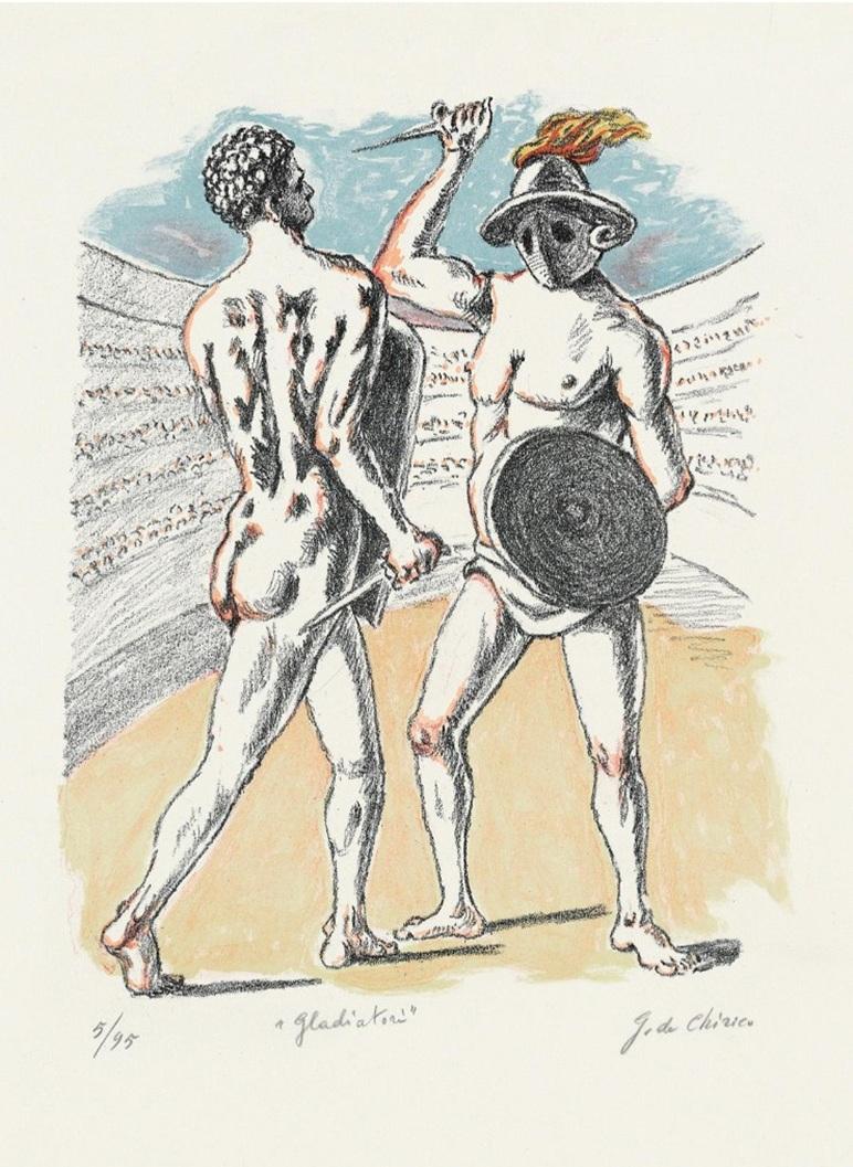 Gladitori - Art by Giorgio De Chirico