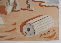 Horses in a Mythological Landscape - Lithograph