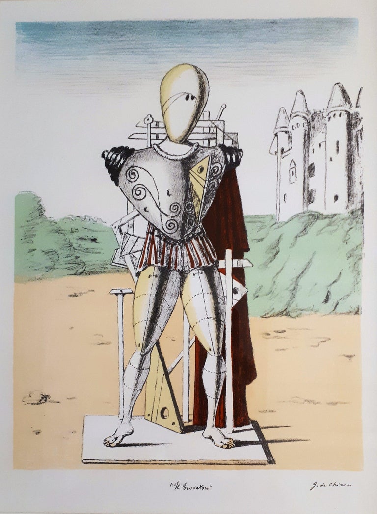 De Chirico Il Trovatore Original Lithograph