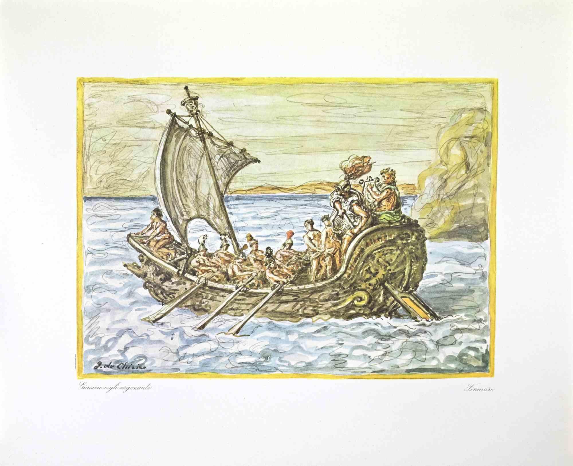 Jason and the Argonauts - Vintage Offset Print by Giorgio de Chirico - 1962