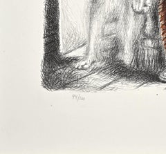 „Die Rückkehr des verlorenen Sohnes I“, surrealistische Lithografie, signiert, 1920er Jahre