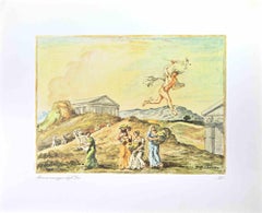 Offsetdruck Mercury Messenger of the Gods-Vintage von Giorgio de Chirico - 1962
