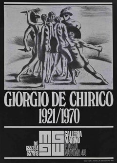 Poster Giorgio De Chirico Ausstellung - Offsetdruck - 1975