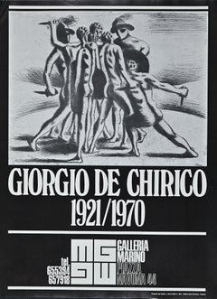 Poster Giorgio De Chirico Exhibition - Original Offset after G. De Chirico- 1973