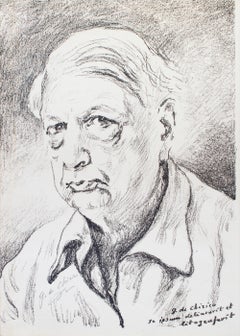 Self Portrait - Original Lithograph by Giorgio De Chirico - 1968