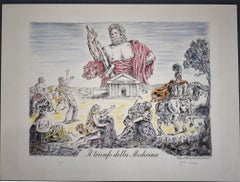 The Triumph of Medicine Il trionfo della medicina - Italian Art, Lithograph