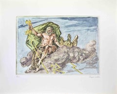 Zeus - Vintage Offset Print par Giorgio de Chirico - 1962
