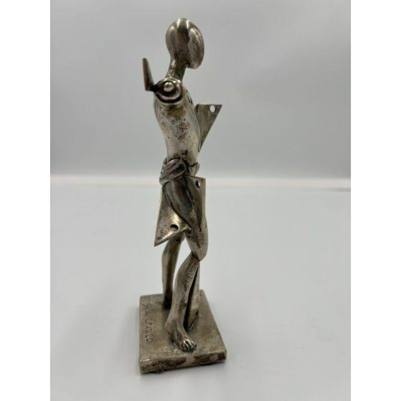 Giorgio De Chirico ( 1888 - 1978 ) - Il Trovatore - Silver-plated bronze sculpture

Additional information:
Material: Il Trovatore - silver-plated bronze sculpture
Limited Edition
Engraved signature on the base and numbered 46/100
Piece size: 19 x