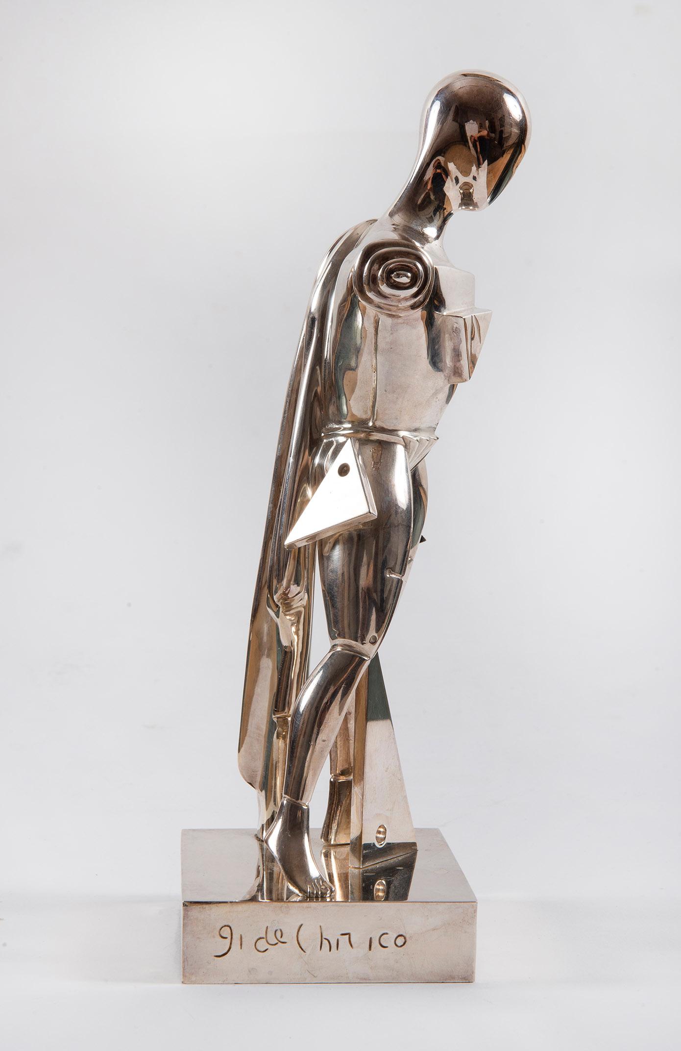 Il Trovatore, Chirico, Multiples, 1970's, Bronze, Sculpture, Surrealiste

Il trovatore
Ed. 250 pcs
1971
Bronze with silver patina
H. 31 cm
Signed and dated on the base :
Editions Artcurial, Paris.