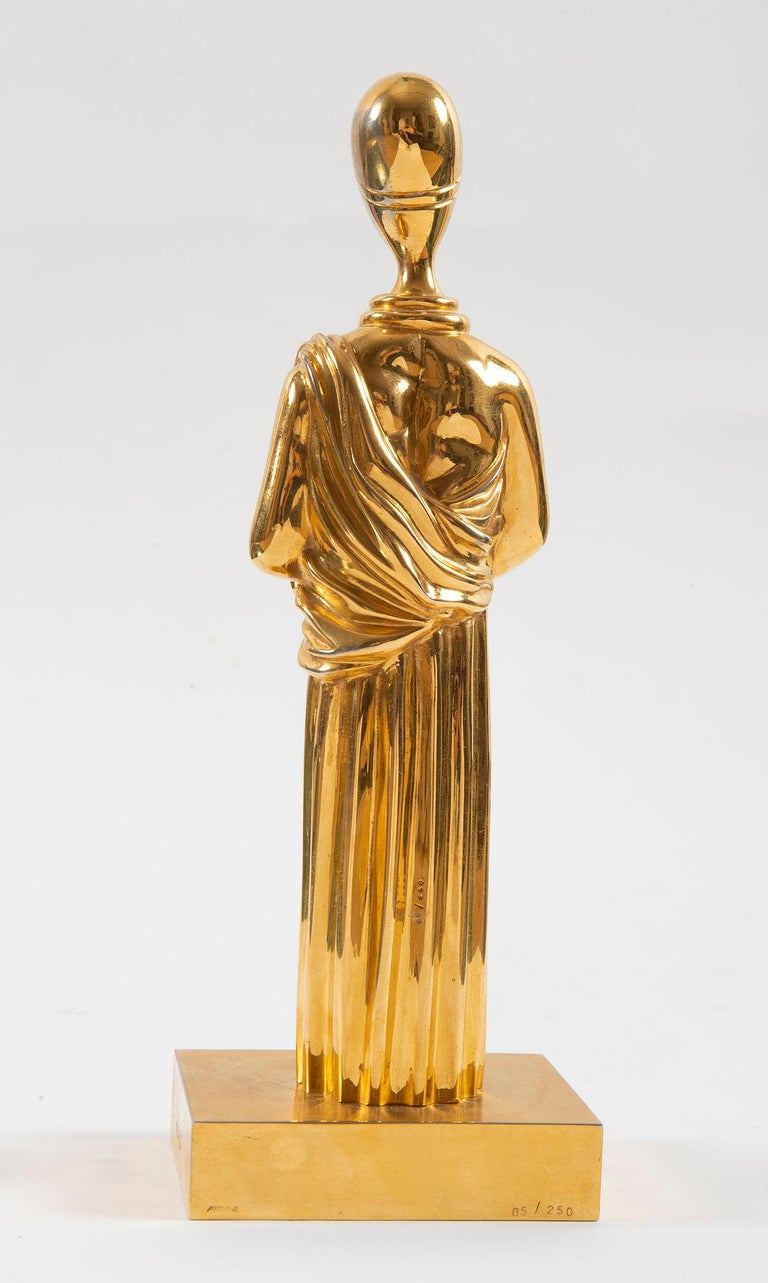 Giorgio De Chirico - La Musa, Chirico, Sculpture, Bronze, Woman, Gold,  Surrealiste, Dada, Design For Sale at 1stDibs