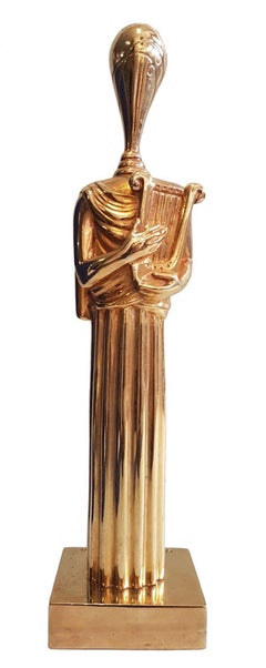 Muse of the Music - Brass Sculpture by Giorgio De Chirico - 