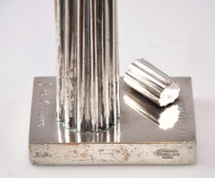 The Muse - Silvered Brass Sculpture by Giorgio De Chirico