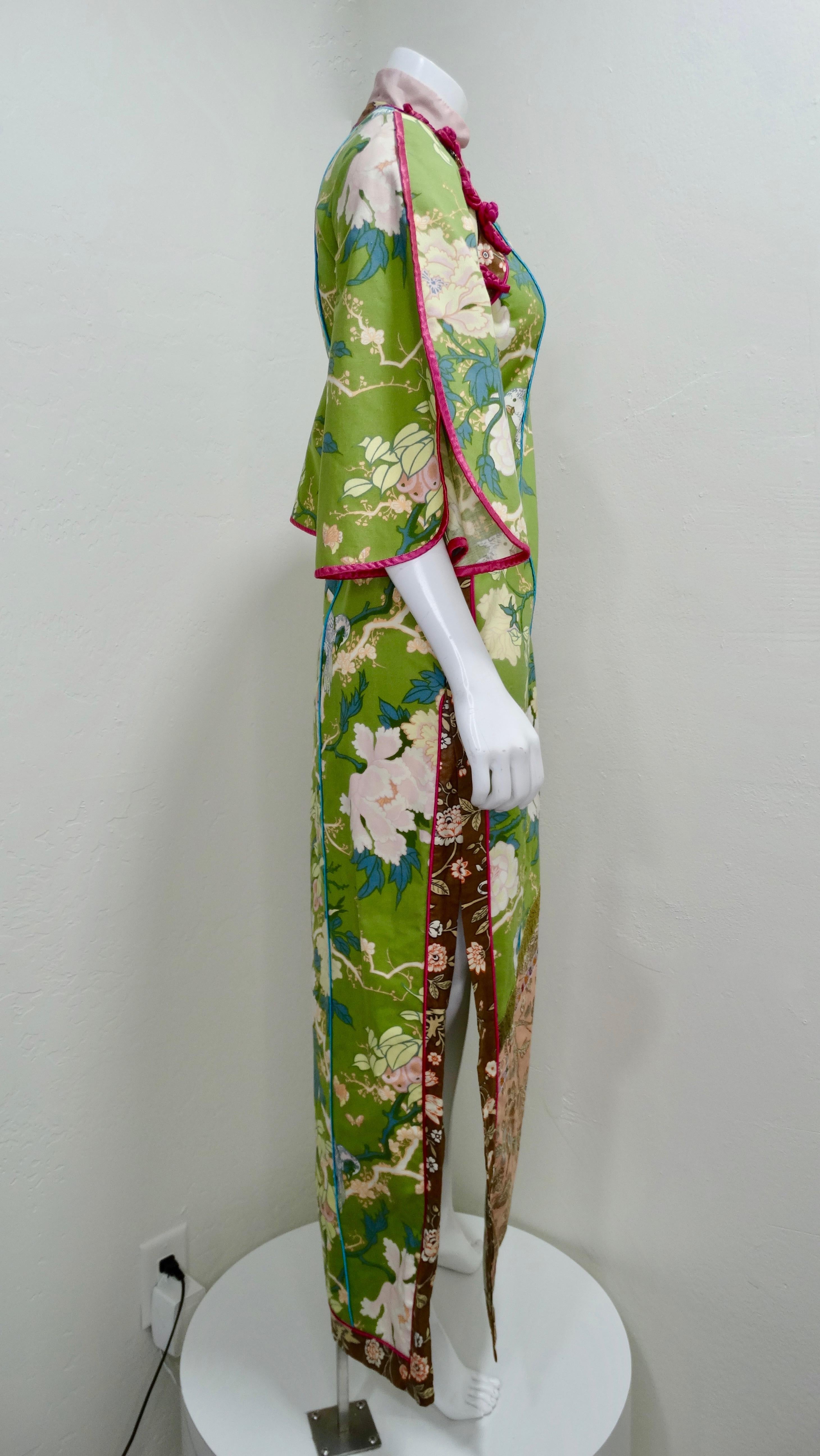 Brown Giorgio di Sant' Angelo 1970s Kimono Dress