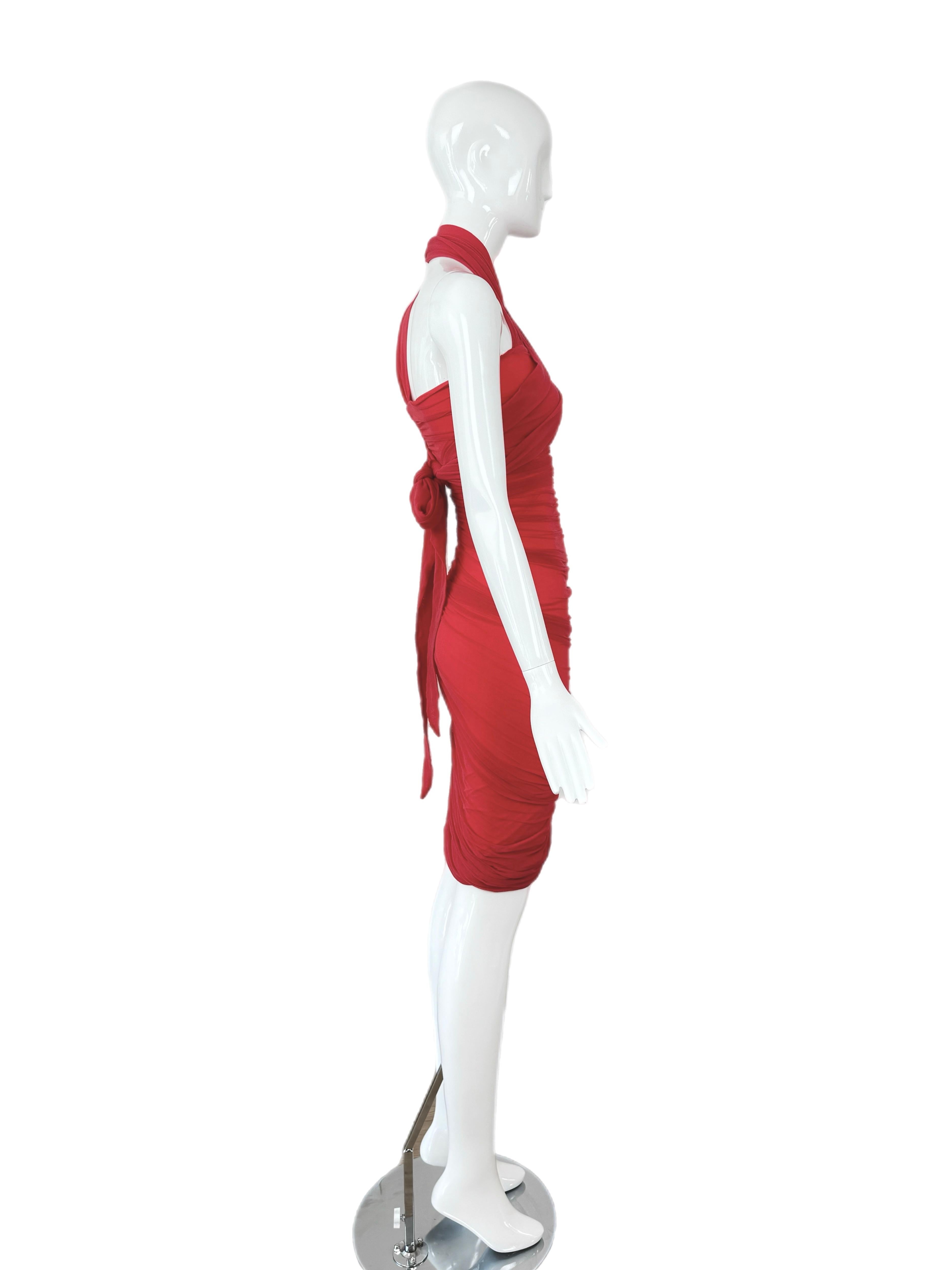 GIORGIO DI SANT ANGELO 80er/90er Jahre Vintage Kleid mit Rüschen im Zustand „Hervorragend“ im Angebot in Leonardo, NJ