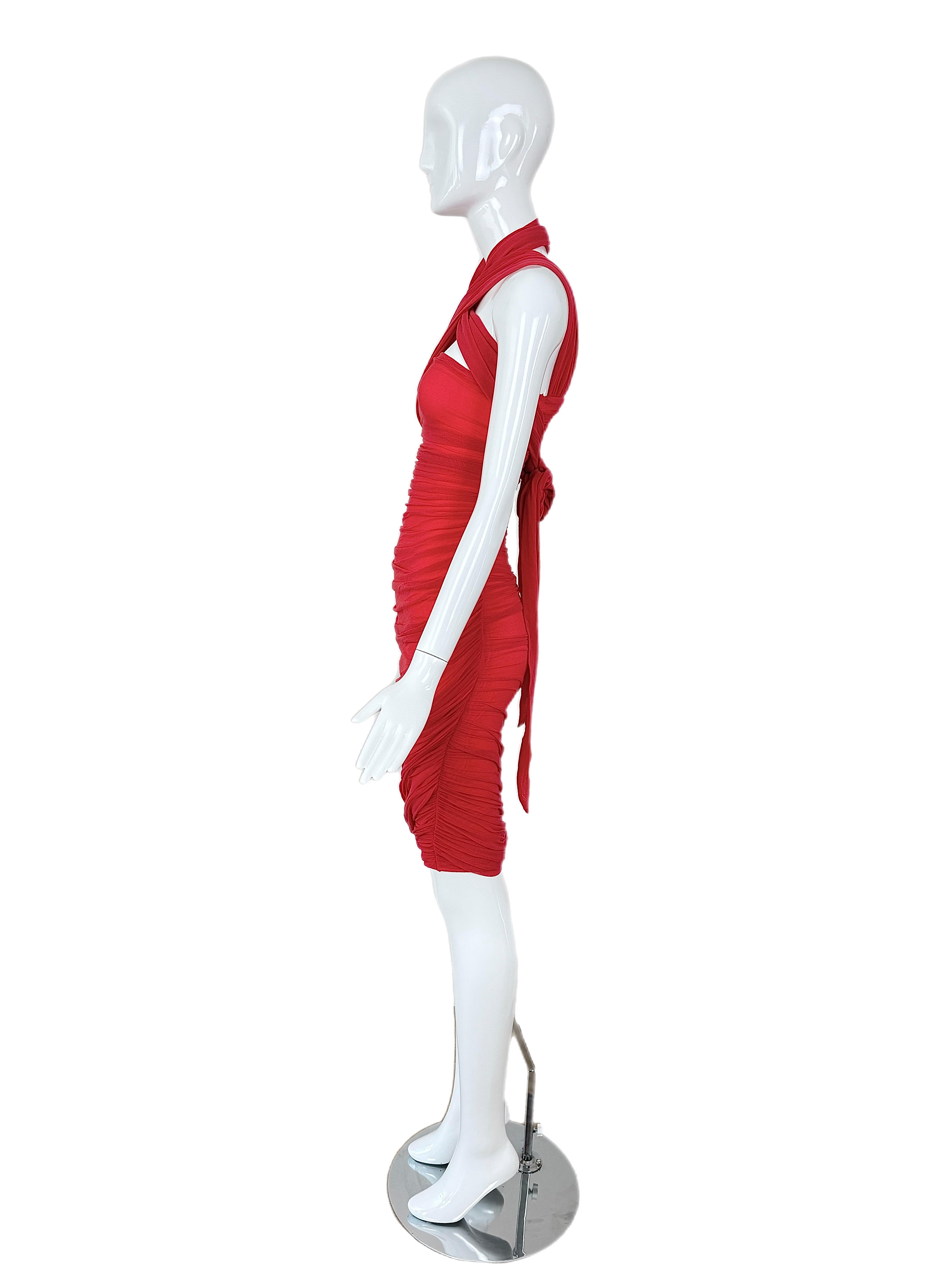 GIORGIO DI SANT ANGELO 80er/90er Jahre Vintage Kleid mit Rüschen im Angebot 1