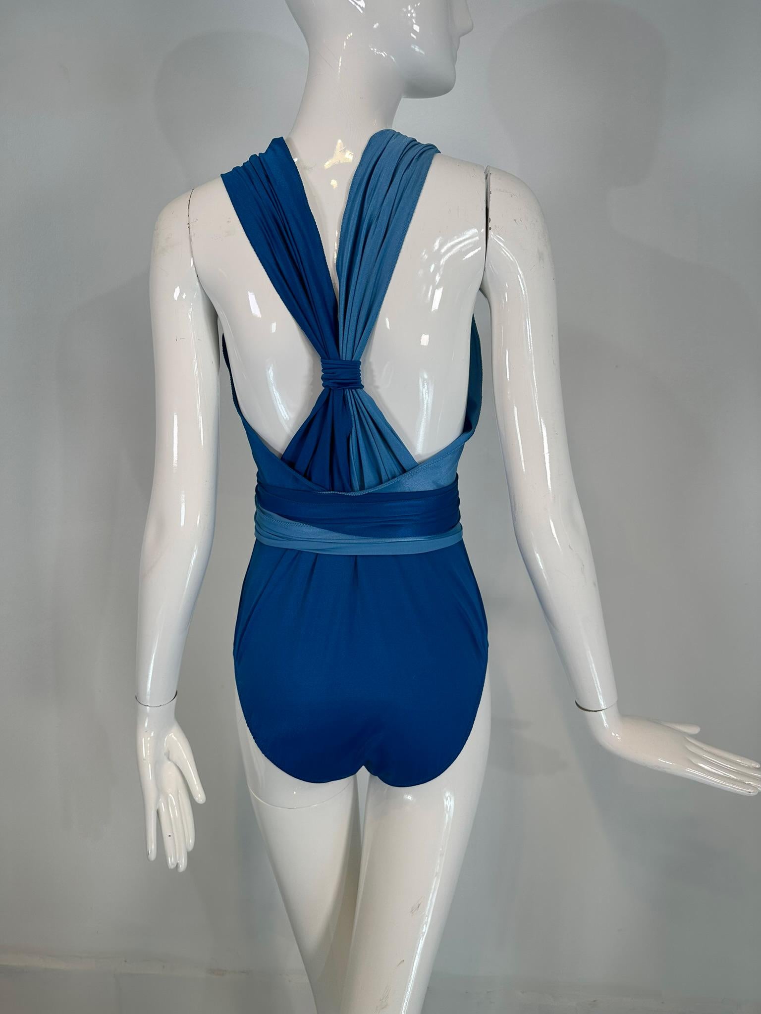 Giorgio di Sant' Angelo Stretch Jersey Wrap Body Suit & Matching Skirt 1970s For Sale 8
