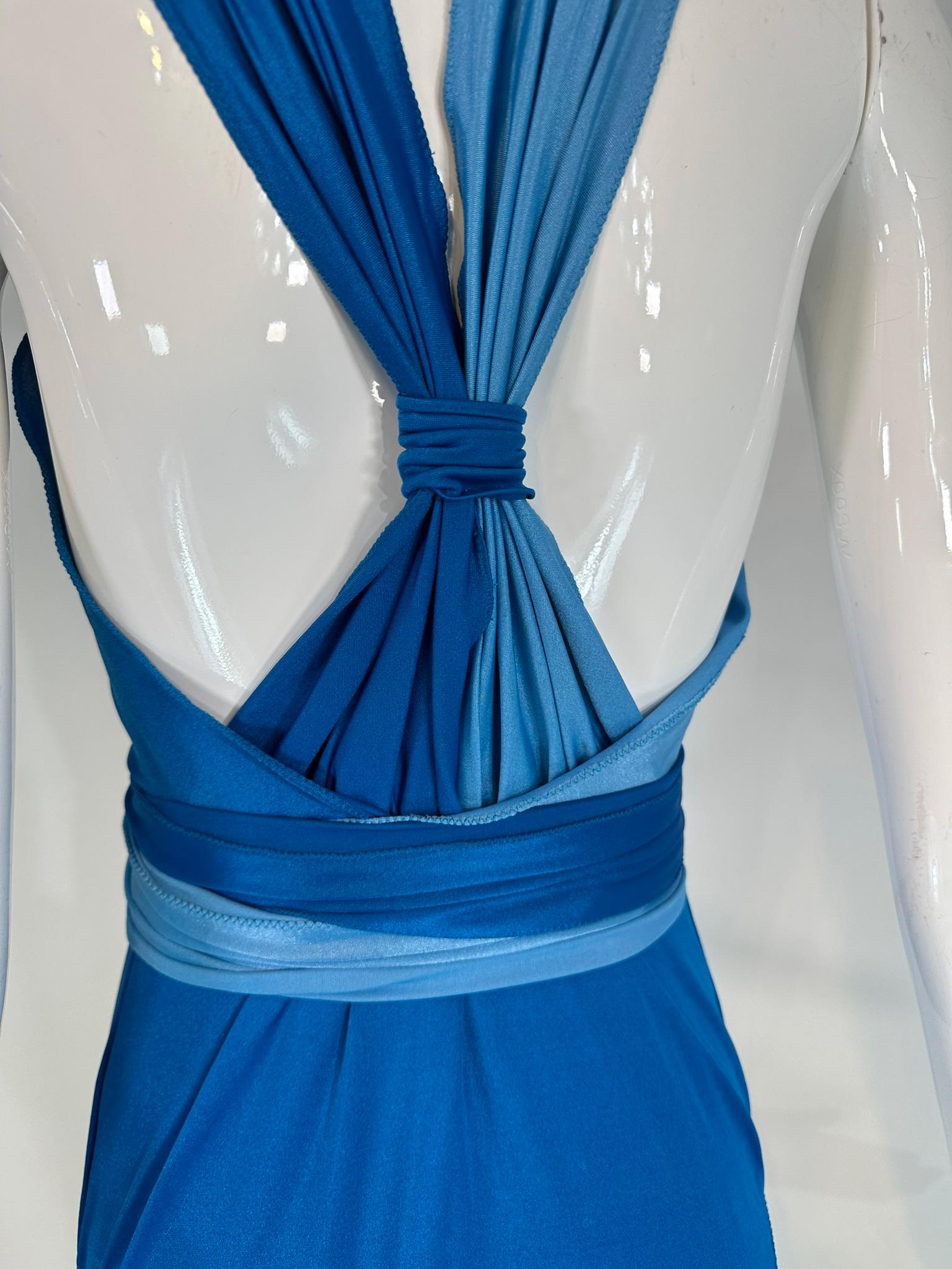 Giorgio di Sant' Angelo Stretch Jersey Wrap Body Suit & Matching Skirt 1970s For Sale 9