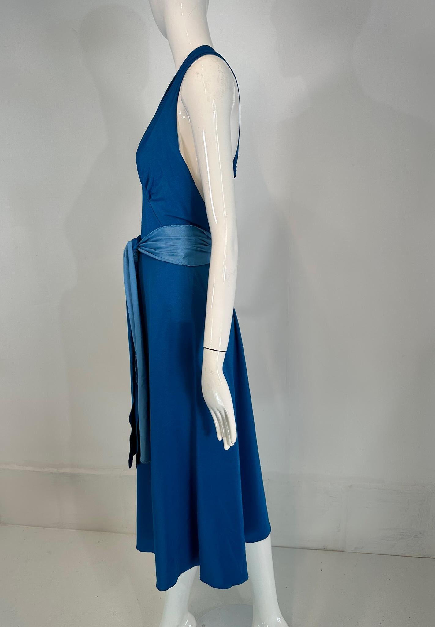 Giorgio di Sant' Angelo Stretch Jersey Wrap Body Suit & Matching Skirt 1970s In Good Condition For Sale In West Palm Beach, FL