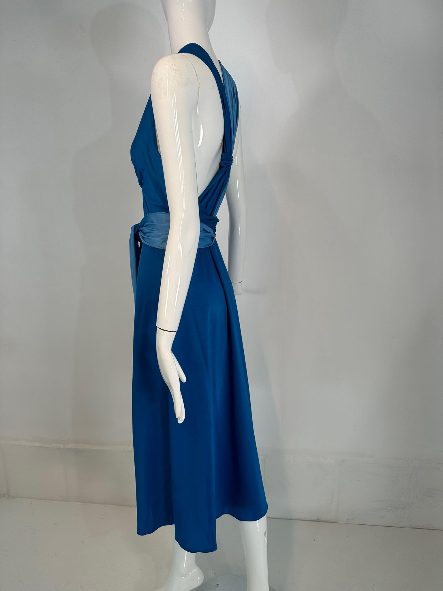 Women's Giorgio di Sant' Angelo Stretch Jersey Wrap Body Suit & Matching Skirt 1970s For Sale