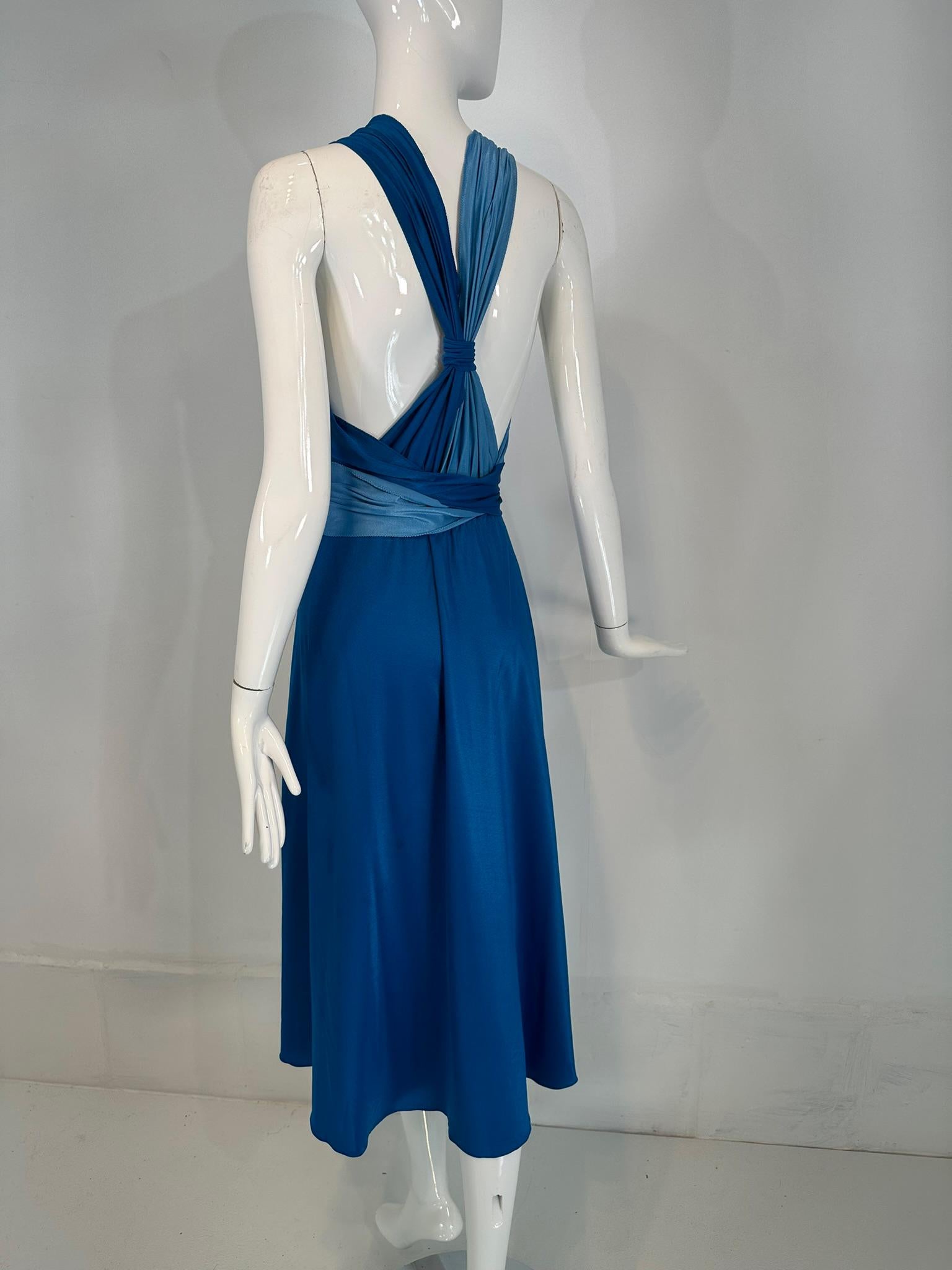 Giorgio di Sant' Angelo Stretch Jersey Wrap Body Suit & Matching Skirt 1970s For Sale 1