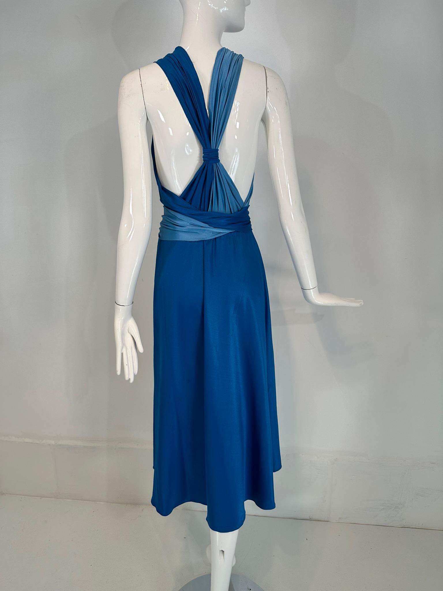 Giorgio di Sant' Angelo Stretch Jersey Wrap Body Suit & Matching Skirt 1970s For Sale 2