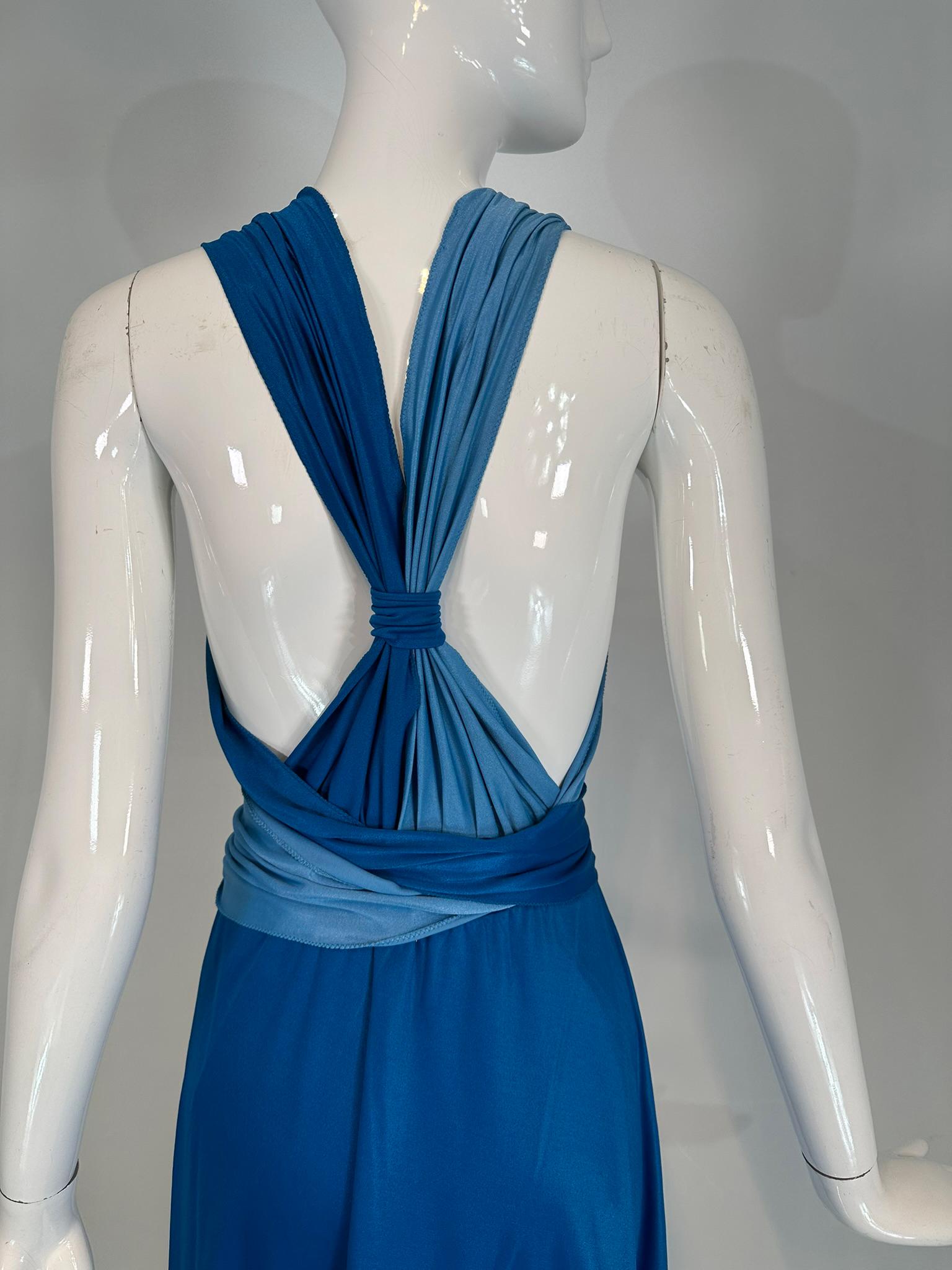 Giorgio di Sant' Angelo Stretch Jersey Wrap Body Suit & Matching Skirt 1970s For Sale 3
