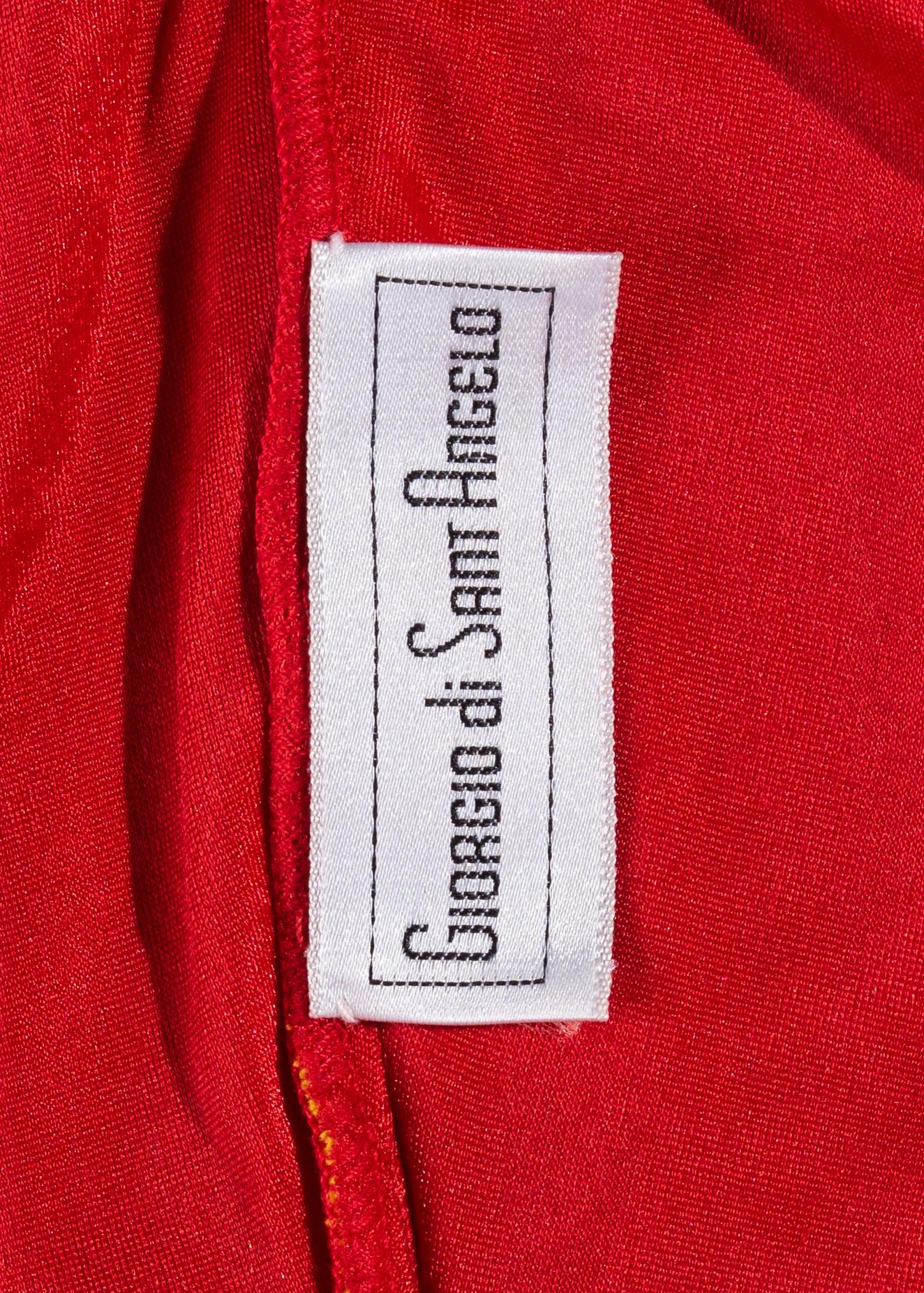 Giorgio di Sant Angelo yellow mesh halterneck bodysuit and skirt, ss 1991 1