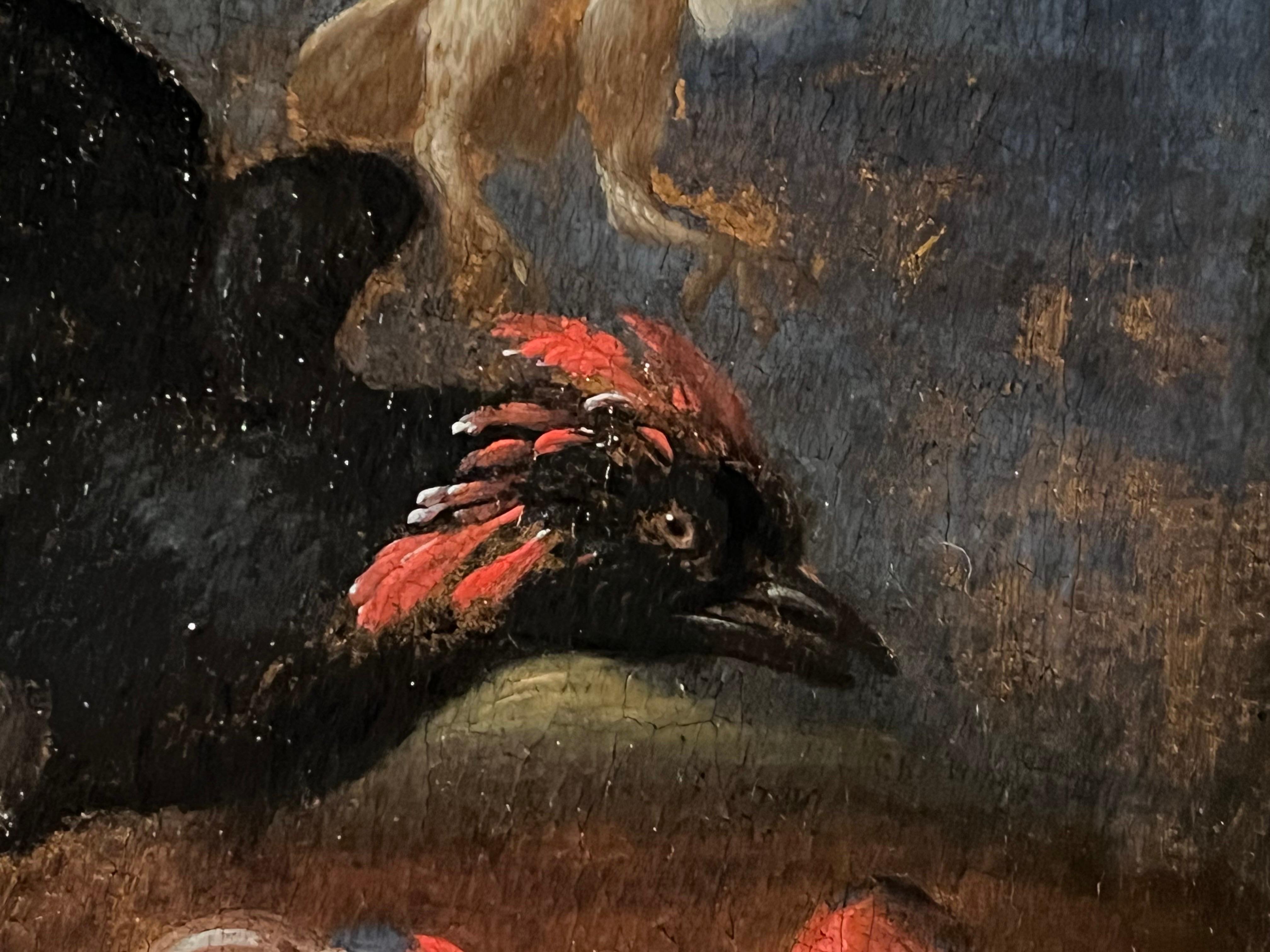 Master Animals 18th century Old Master animal painting - The fable of the borrowed ...