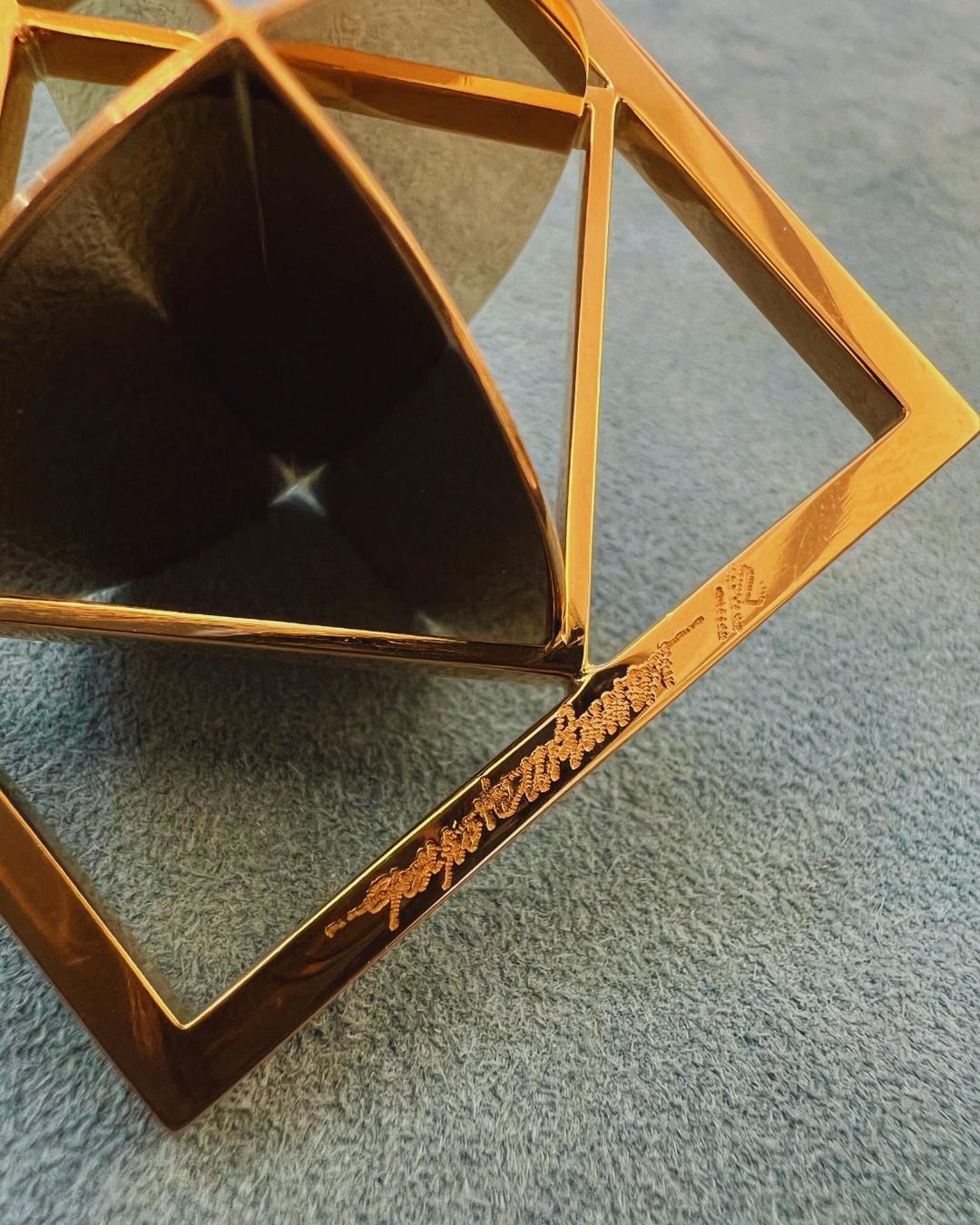 Großer Anhänger aus Emaille und 18 Karat Gold von Giorgio Facchini Artist Jewel, 1977 im Angebot 2
