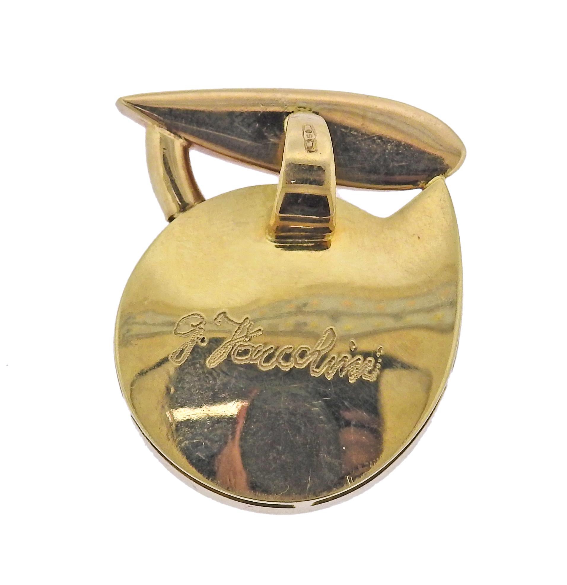 giorgio facchini gold ear pendants