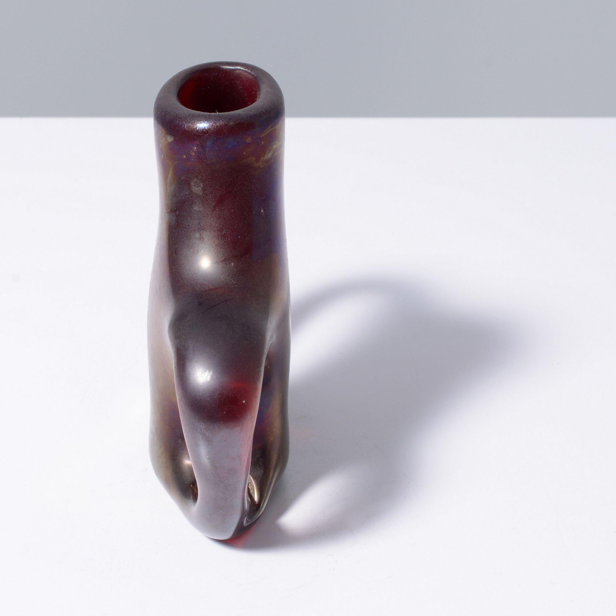 Giorgio Ferro ANSE VOLANTE Vase, Murano im Zustand „Gut“ im Angebot in Lake Worth Beach, FL