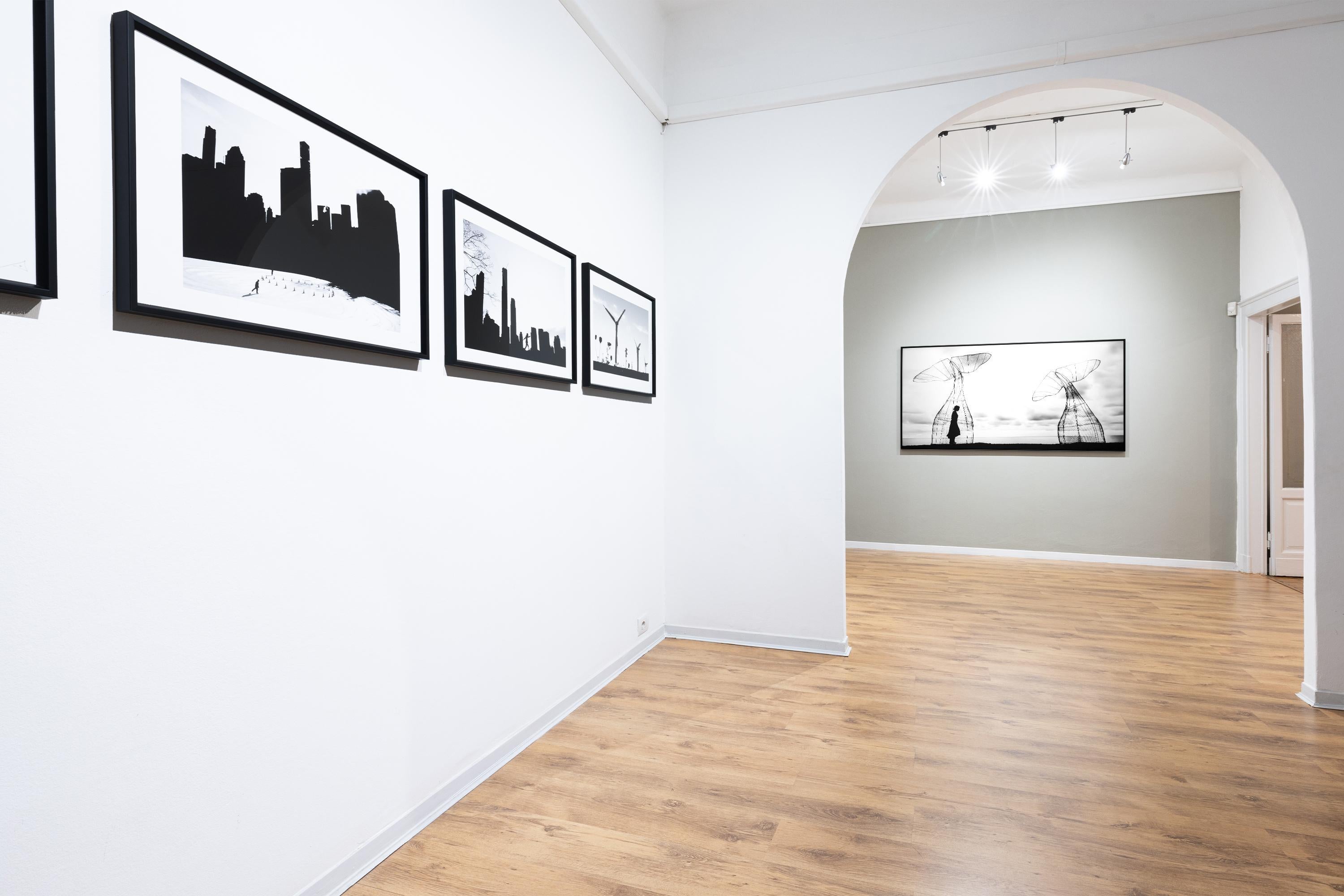 Forme di Spazio #34, 2019, Skyline, Landscape, New York, Bianco nero 3