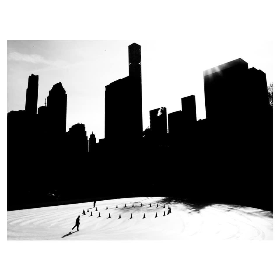 Giorgio Galimberti Landscape Photograph - Forme di Spazio #34, 2019, Skyline, Landscape, New York, Bianco nero