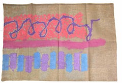 Untitled - Original Acrylic on Fabric by G. Griffa - 1989