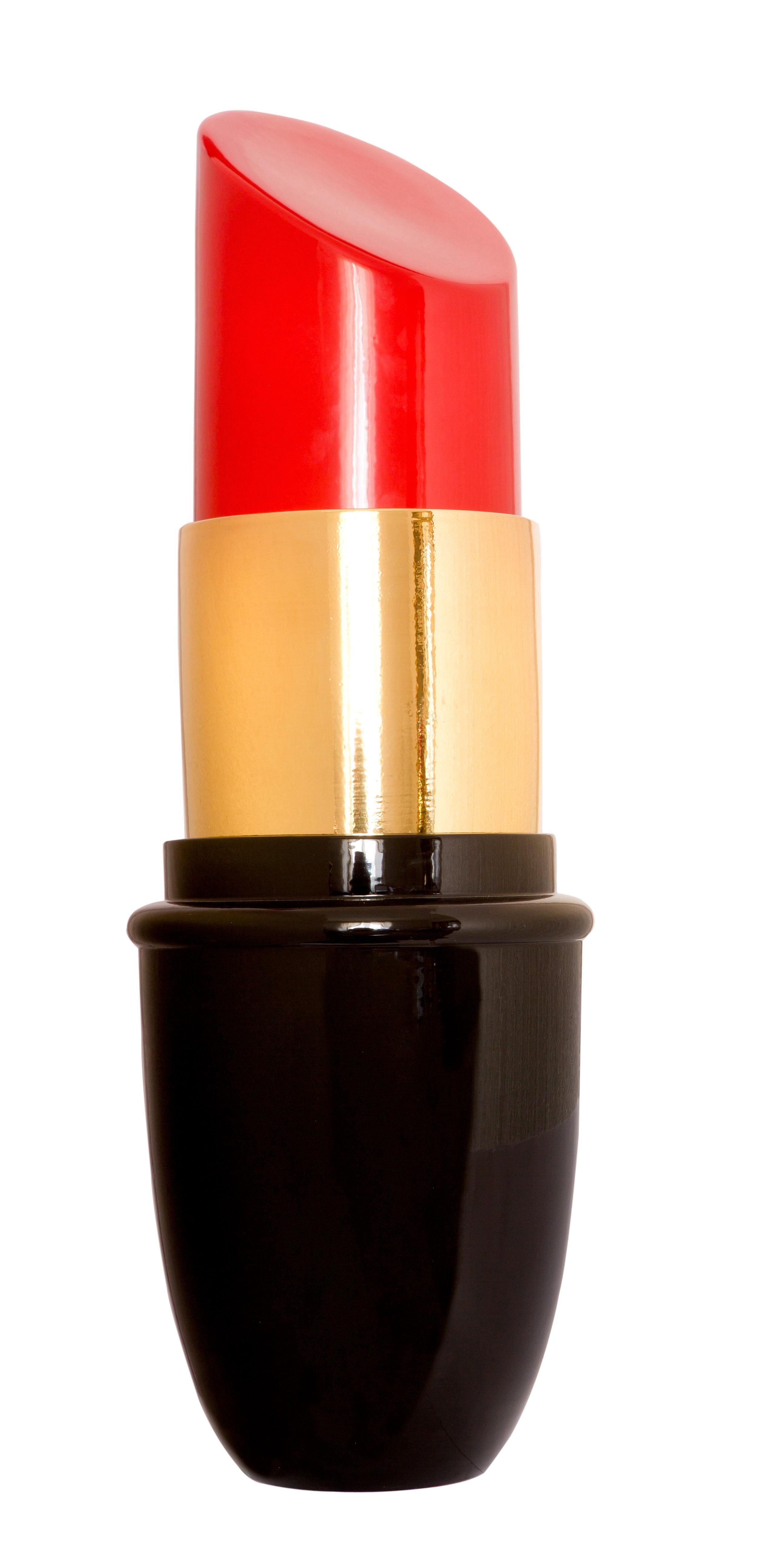 Figurative Sculpture Giorgio Laveri - Truka Ceramics Lipstick Pop Art Modern Still Object Objects Life Sculpture New In Stock