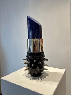 Truko Sadomaso céramique Lipstick Pop Art sculpture moderne en platine, neuve en stock