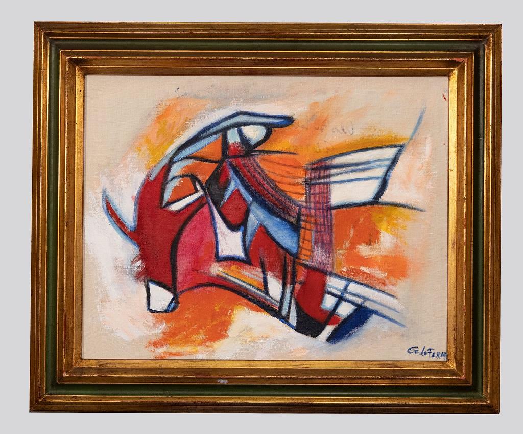 Abstract Animal is an original contemporary artwork realized by the Italian artist Giorgio Lo Fermo in 2018.

Original Oil painting on canvas.

Hand-signed and dated on the back.

Mint conditions. 

Abstract Animal  is an original contemporary