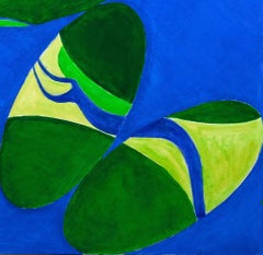 Abstrakte Schmetterlinge – Öl auf Leinwand von G. Lo Fermo – 2020