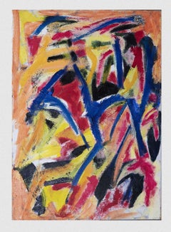 Abstract Colors - Original Oil On Canvas by Giorgio Lo Fermo - 1983