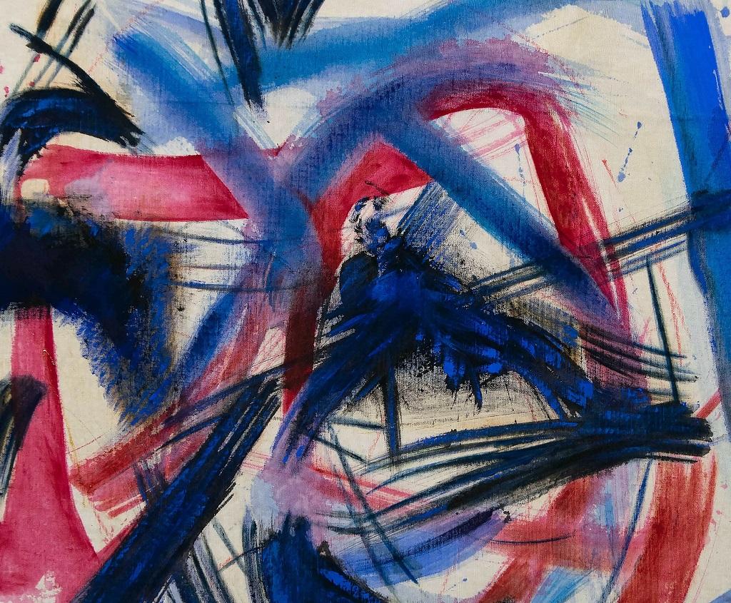 Abstrakte Komposition II – Öl auf Leinwand von G. Lo Fermo – 2020 – Painting von Giorgio Lo Fermo