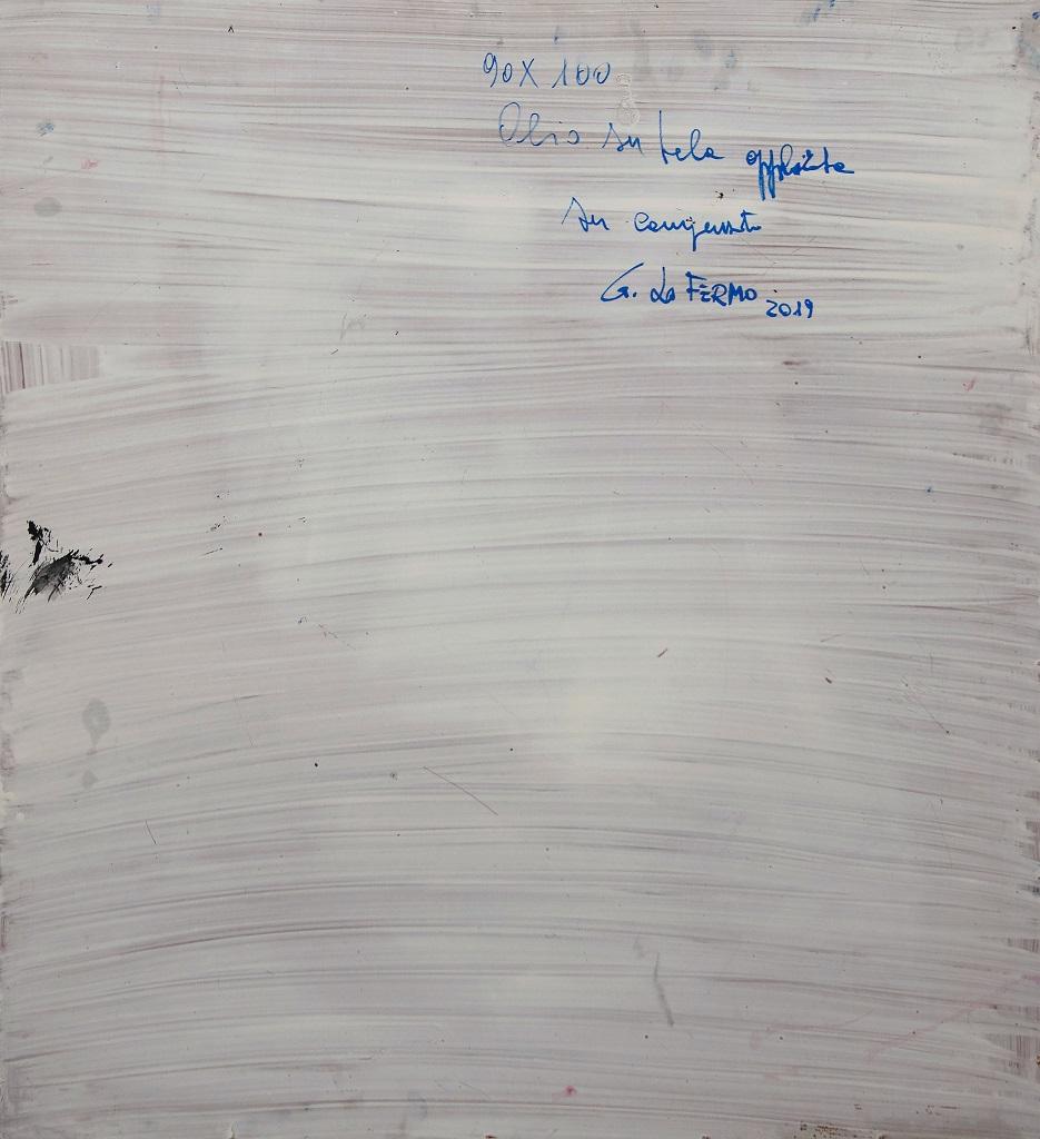 Abstrakte Komposition II – Öl auf Leinwand von G. Lo Fermo – 2020 (Grau), Abstract Painting, von Giorgio Lo Fermo
