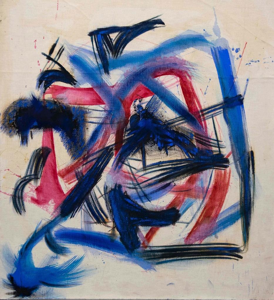 Giorgio Lo Fermo Abstract Painting – Abstrakte Komposition II – Öl auf Leinwand von G. Lo Fermo – 2020