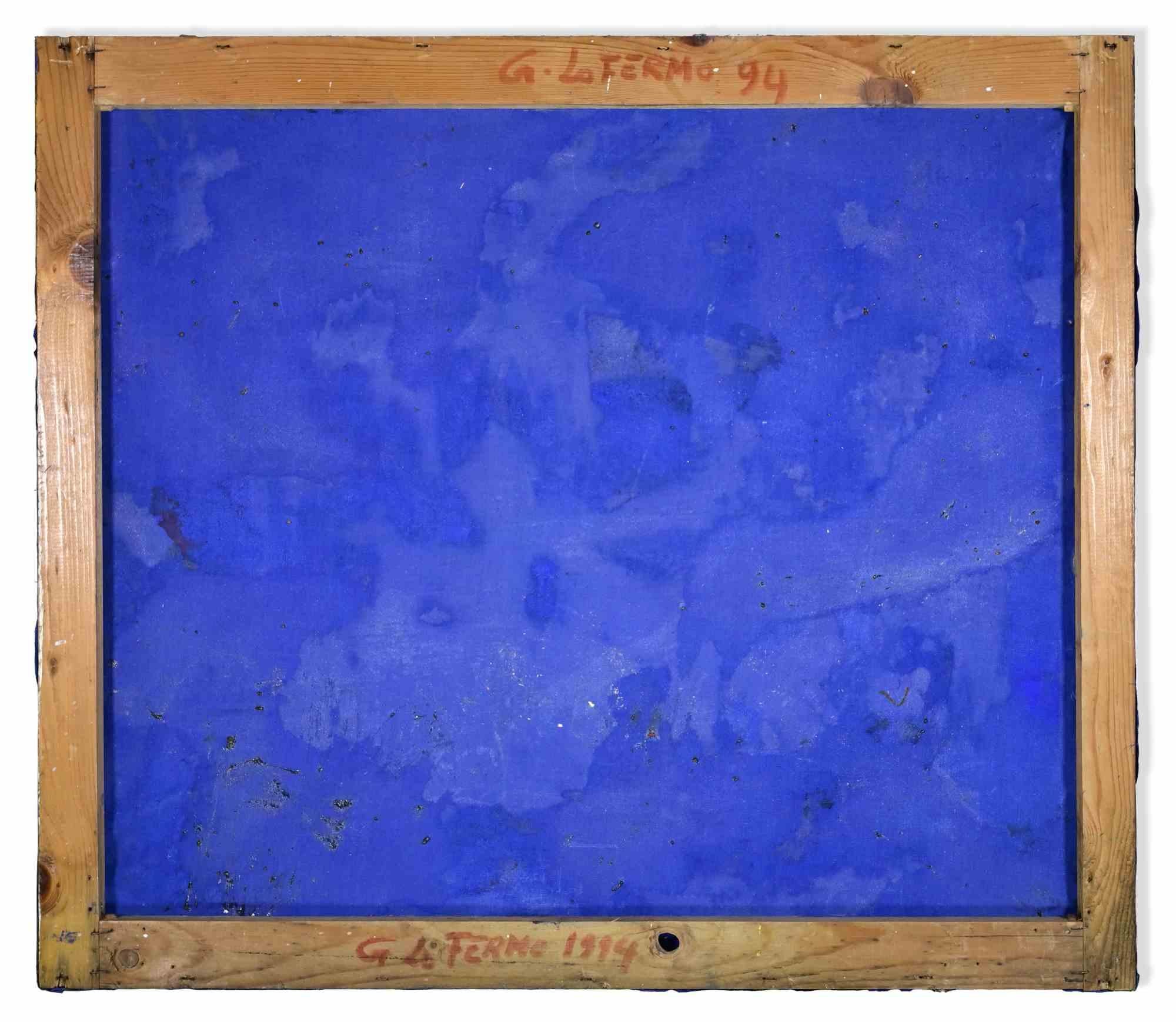 Abstrakte Komposition - Ölgemälde von Giorgio Lo Fermo - 1994 im Angebot 2