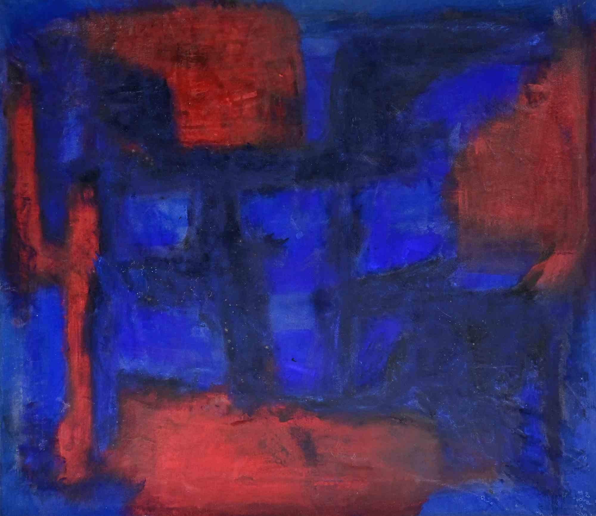 Abstract Composition - Oil Painting by Giorgio Lo Fermo - 1994