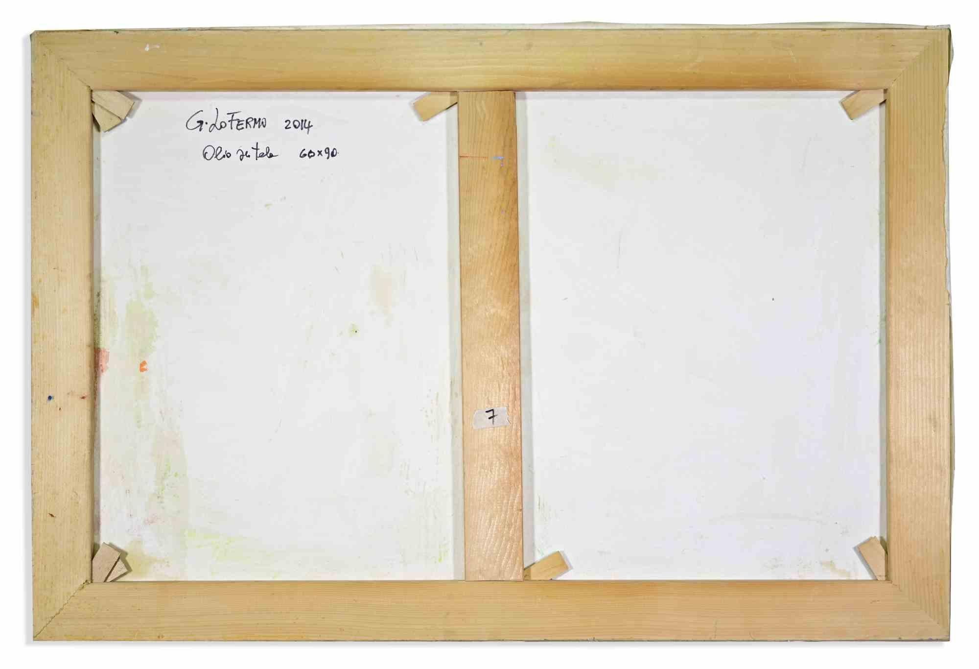 Abstrakte Komposition - Ölgemälde von Giorgio Lo Fermo - 2014 im Angebot 1