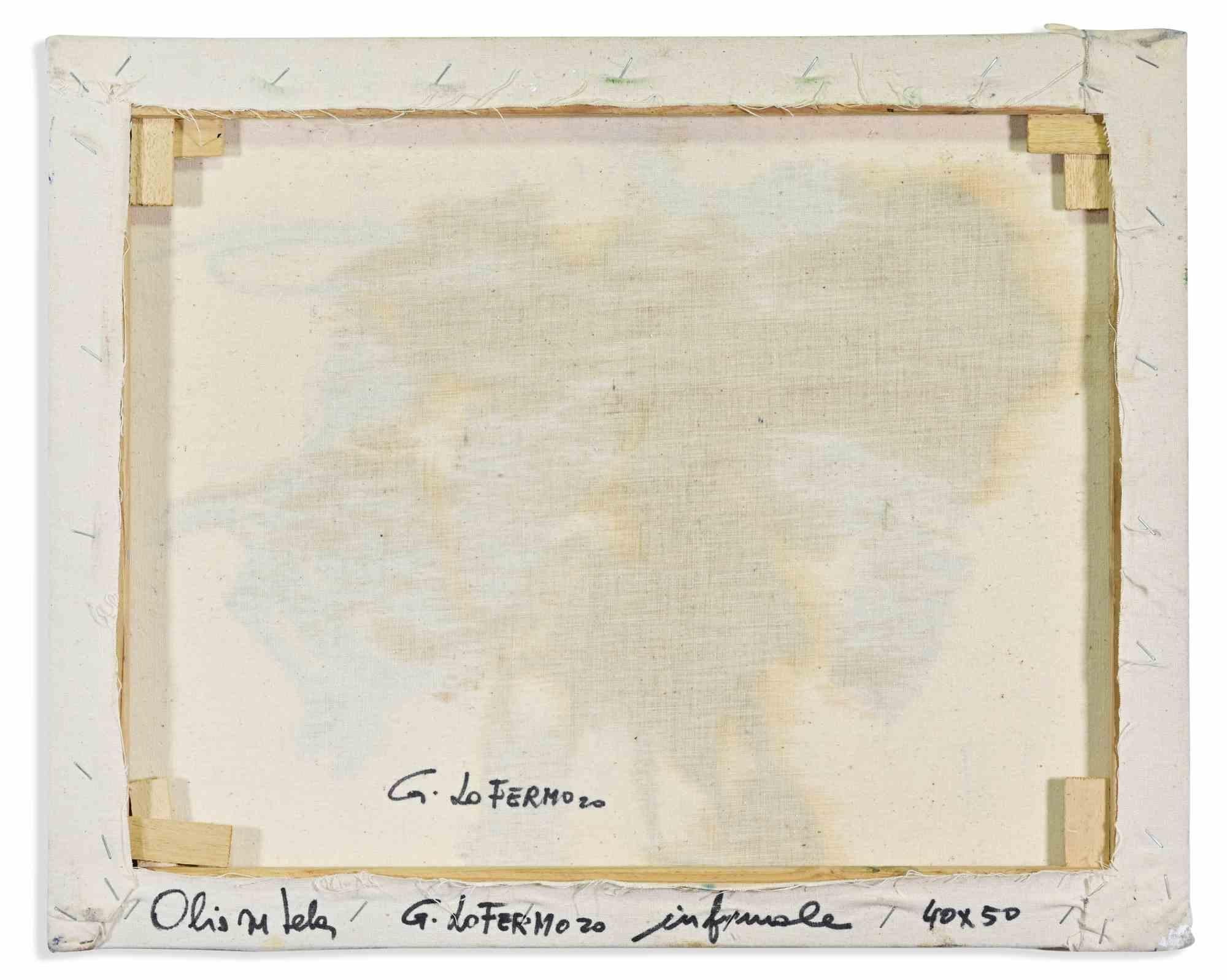 Abstrakte Komposition - Ölgemälde von Giorgio Lo Fermo - 2020 im Angebot 2